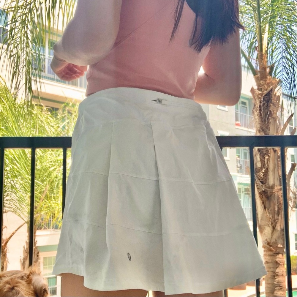 Lululemon - Pace Rival Skort Skirt White
